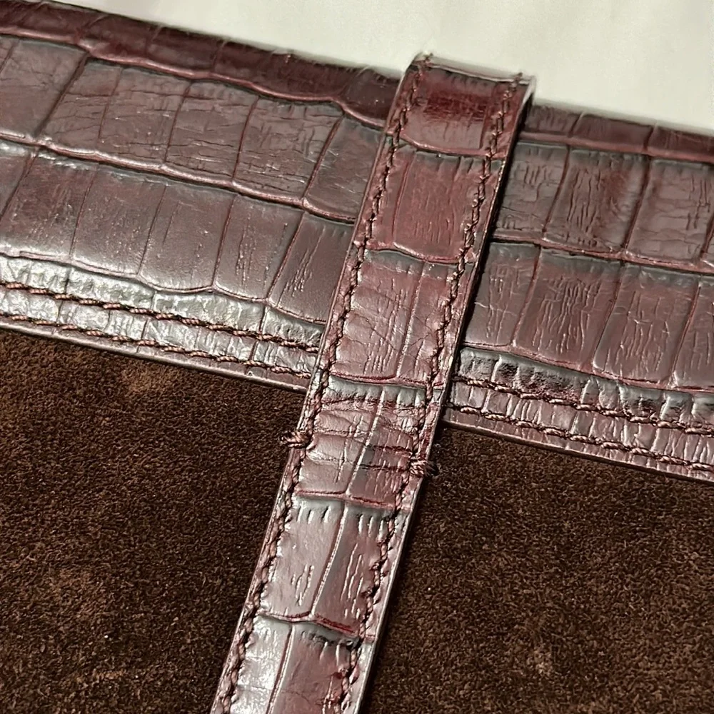 MAXX New York Classy Leather Satchel Bag Purse